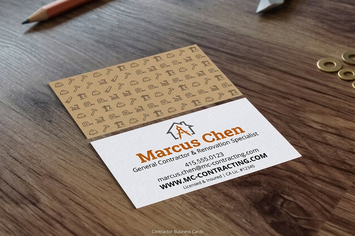 Contractor Business Cards