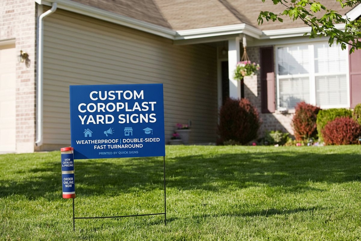 Coroplast Yard Signs 1 - 4OVER4