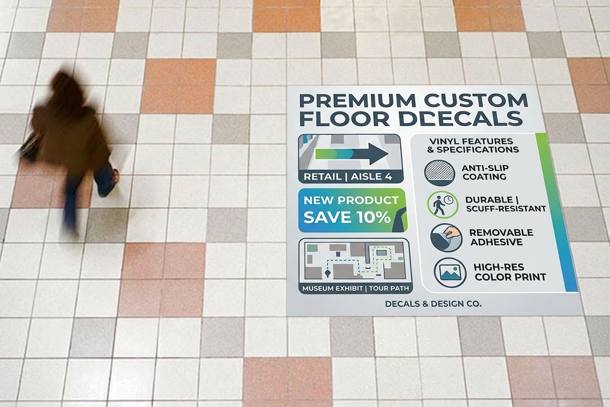 Custom Floor Decals 3 - 4OVER4