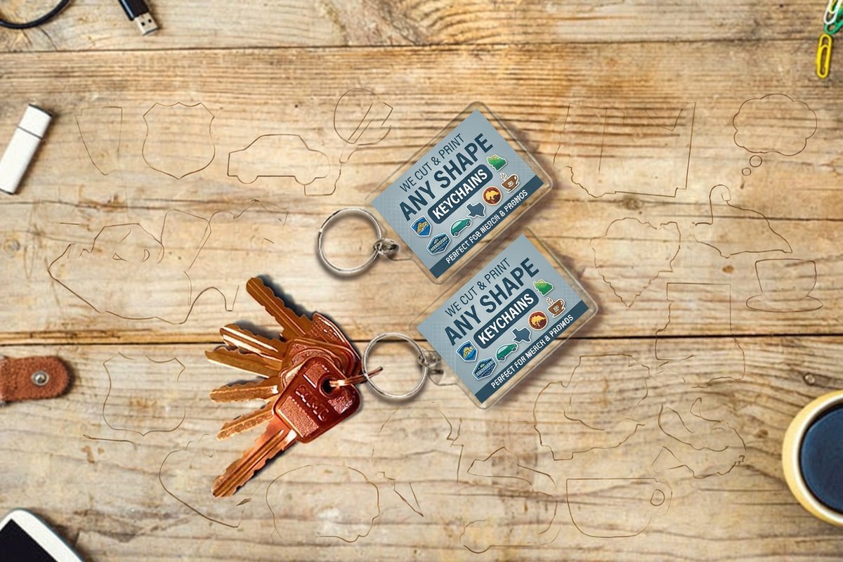 Custom keychains printing - new_product 3 by 4OVER4