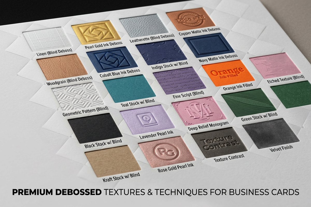 Debossed Business Cards 3 - 4OVER4