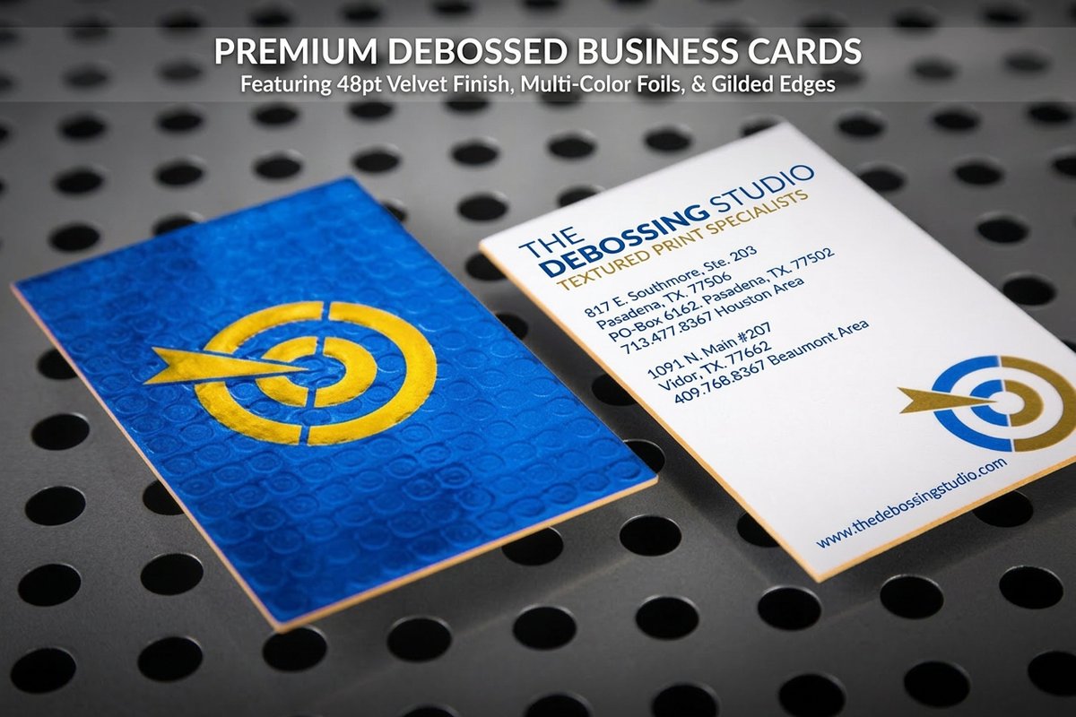 Debossed Business Cards 5 - 4OVER4