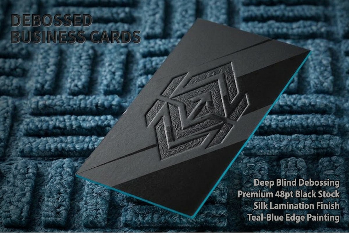 Debossed Business Cards 7 - 4OVER4