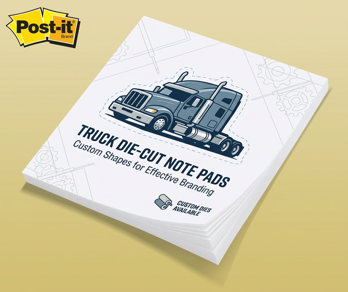 Die Cut Post Its by 4OVER4