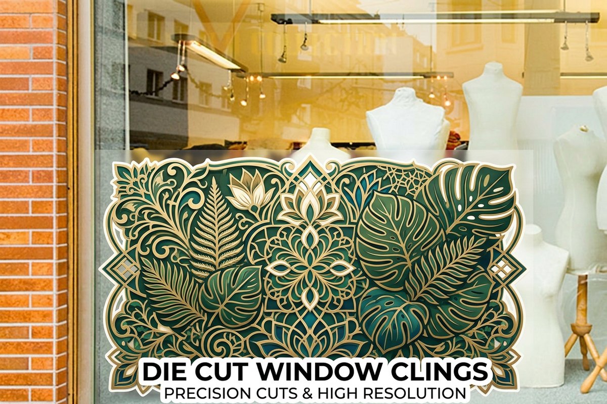 Die Cut Window Clings 3 - 4OVER4