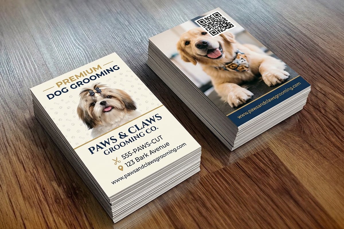 Dog Grooming Business Cards
