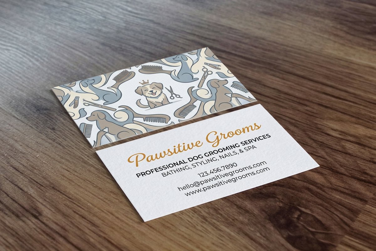 Dog Grooming Business Cards