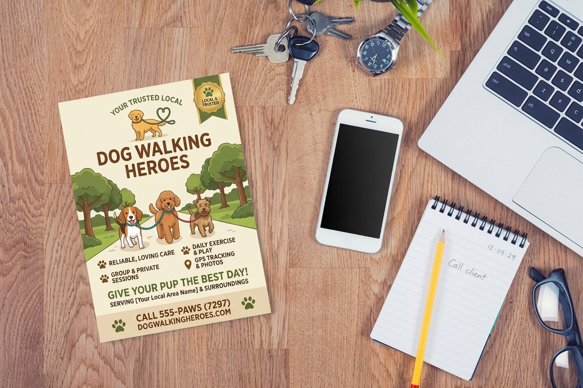 Dog Walking Flyers