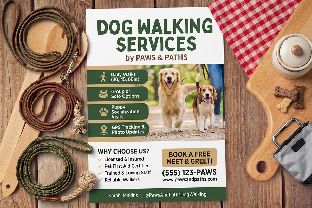 Dog Walking Flyers