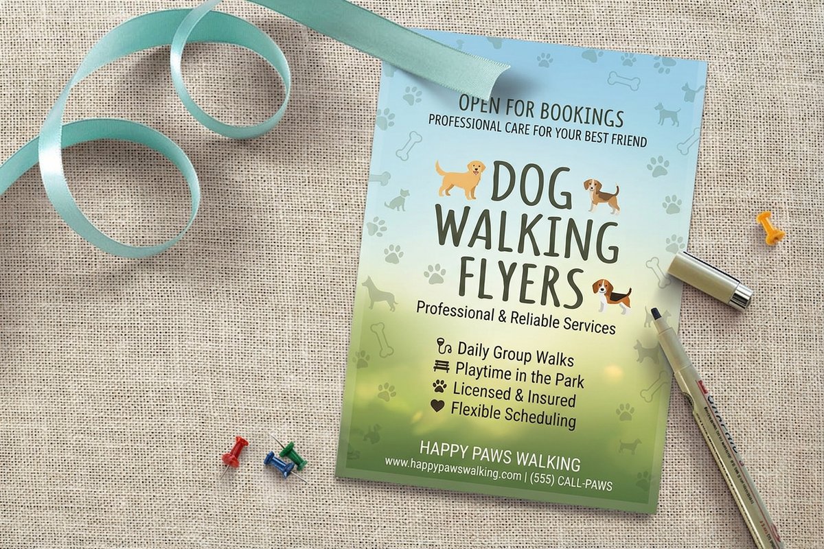 Dog Walking Flyers