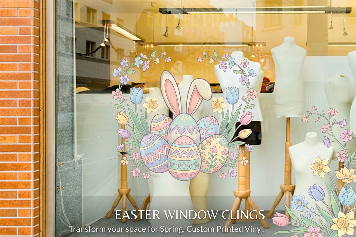 Easter Window Clings