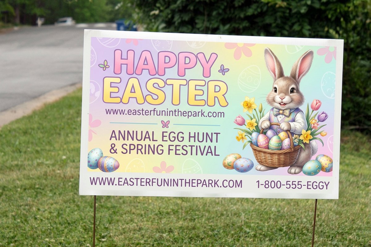 Easter Yard Signs