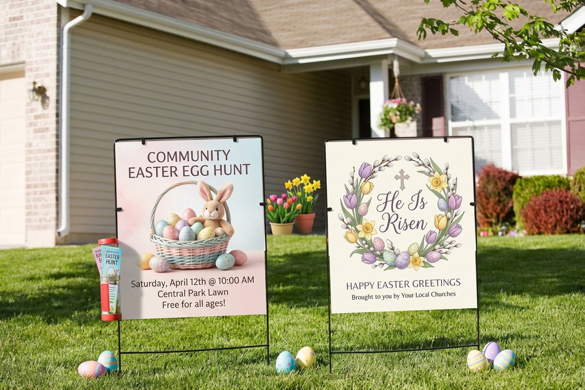Easter Yard Signs