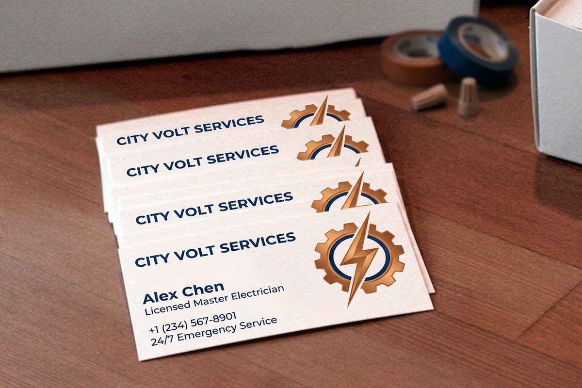Electrician Business Cards