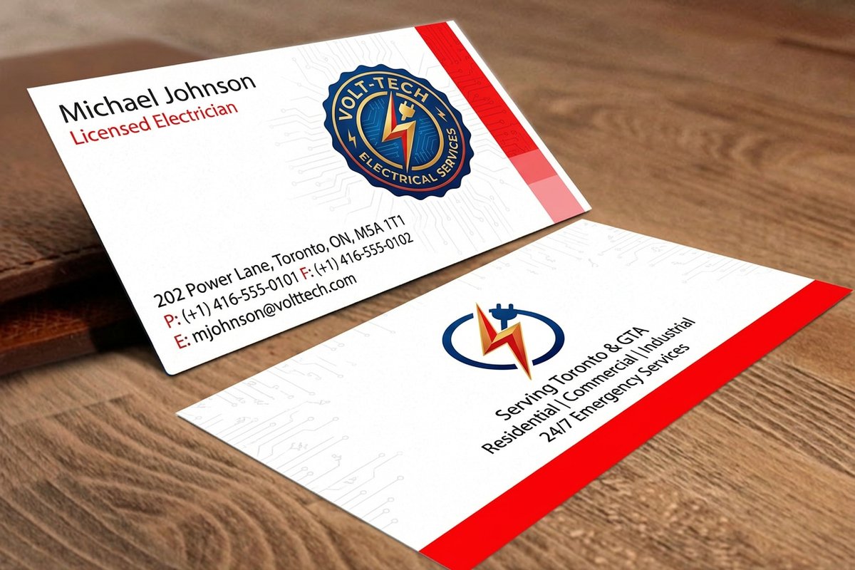 Electrician Business Cards