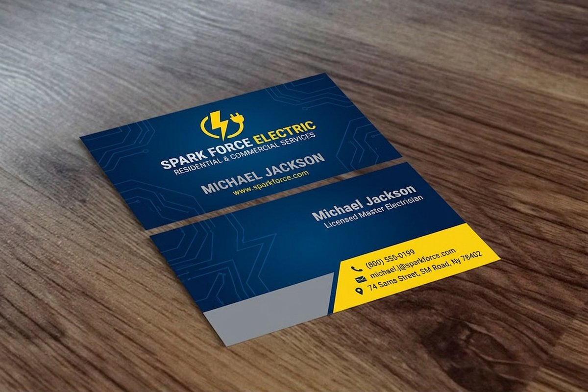 Electrician Business Cards