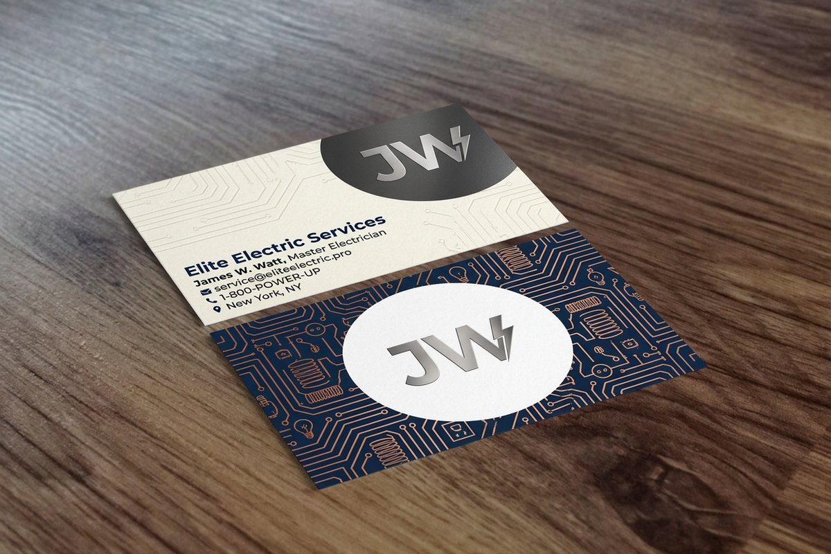 Electrician Business Cards