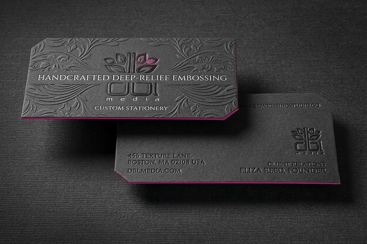 Embossed Business Cards 1 - 4OVER4