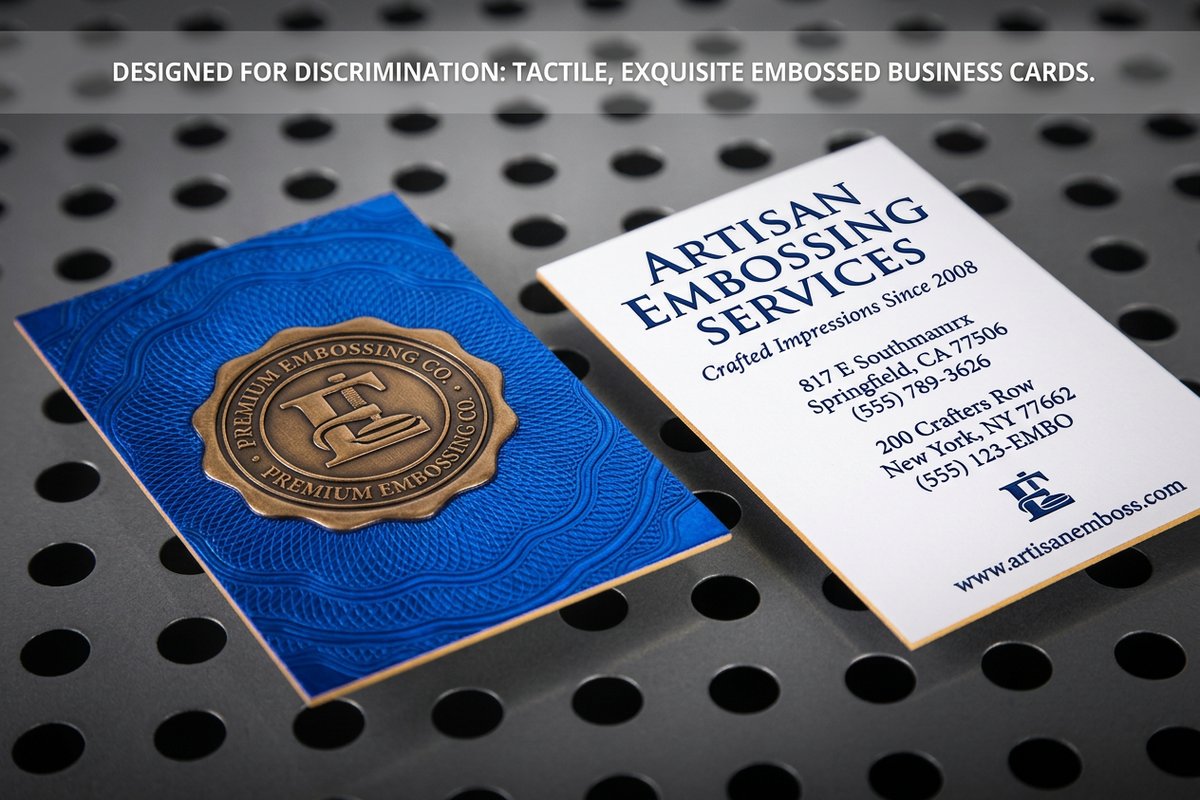 Embossed Business Cards