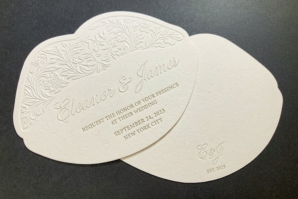 Embossed Wedding Invitations 2 - 4OVER4