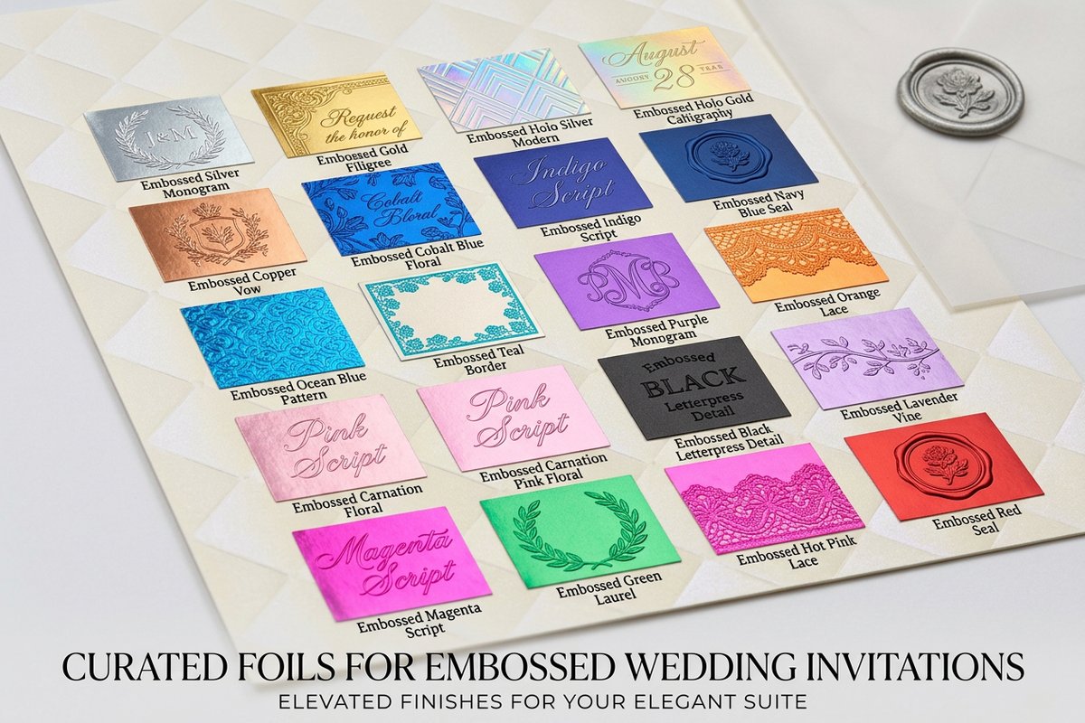 Embossed Wedding Invitations