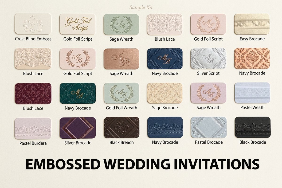 Embossed Wedding Invitations