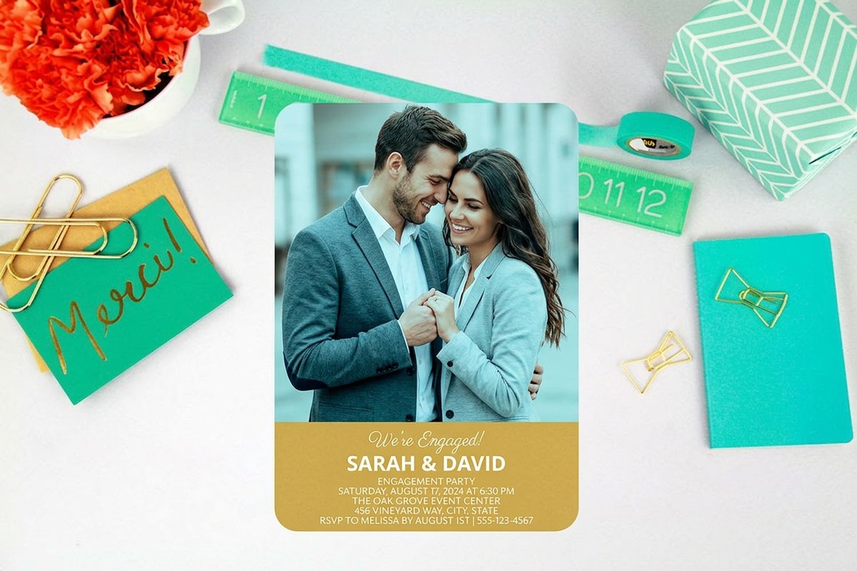 engagement party invitations - 4OVER4