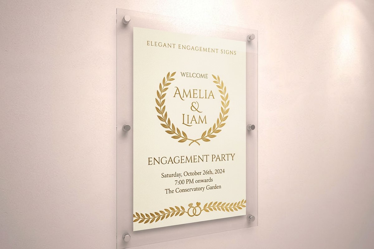 Engagement Party Signs 1 - 4OVER4