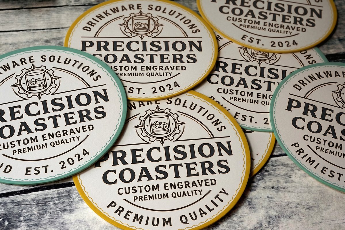 Engraved Drink Coasters 1 - 4OVER4