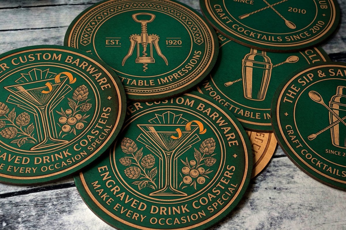 Engraved Drink Coasters