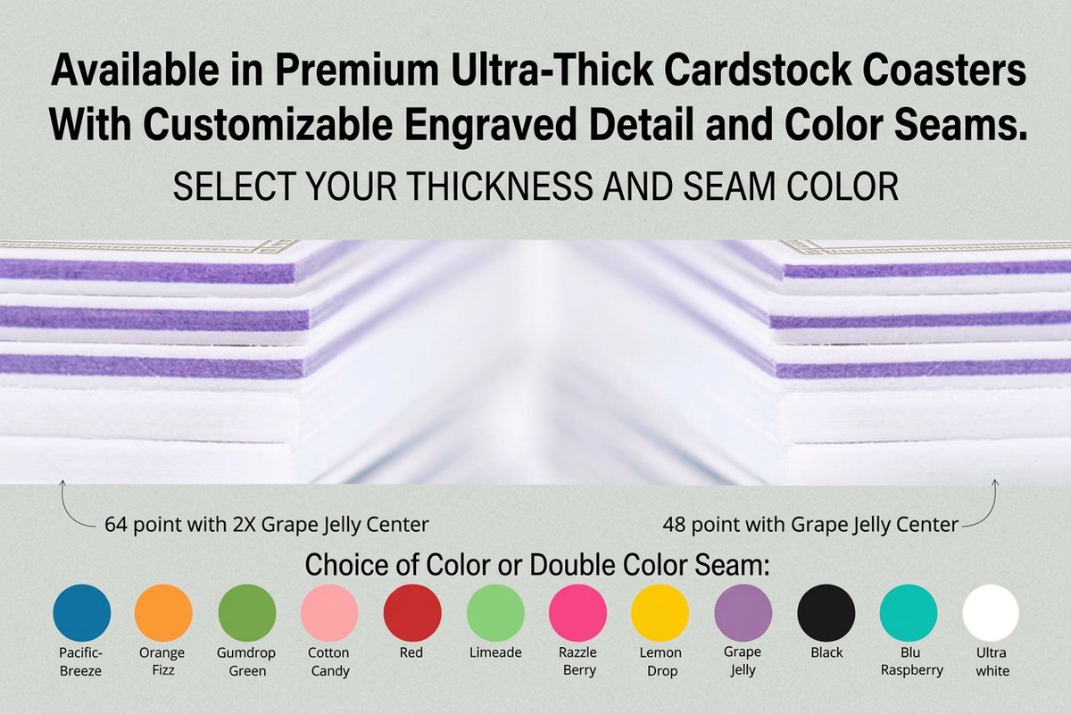 Engraved Drink Coasters 5 - 4OVER4