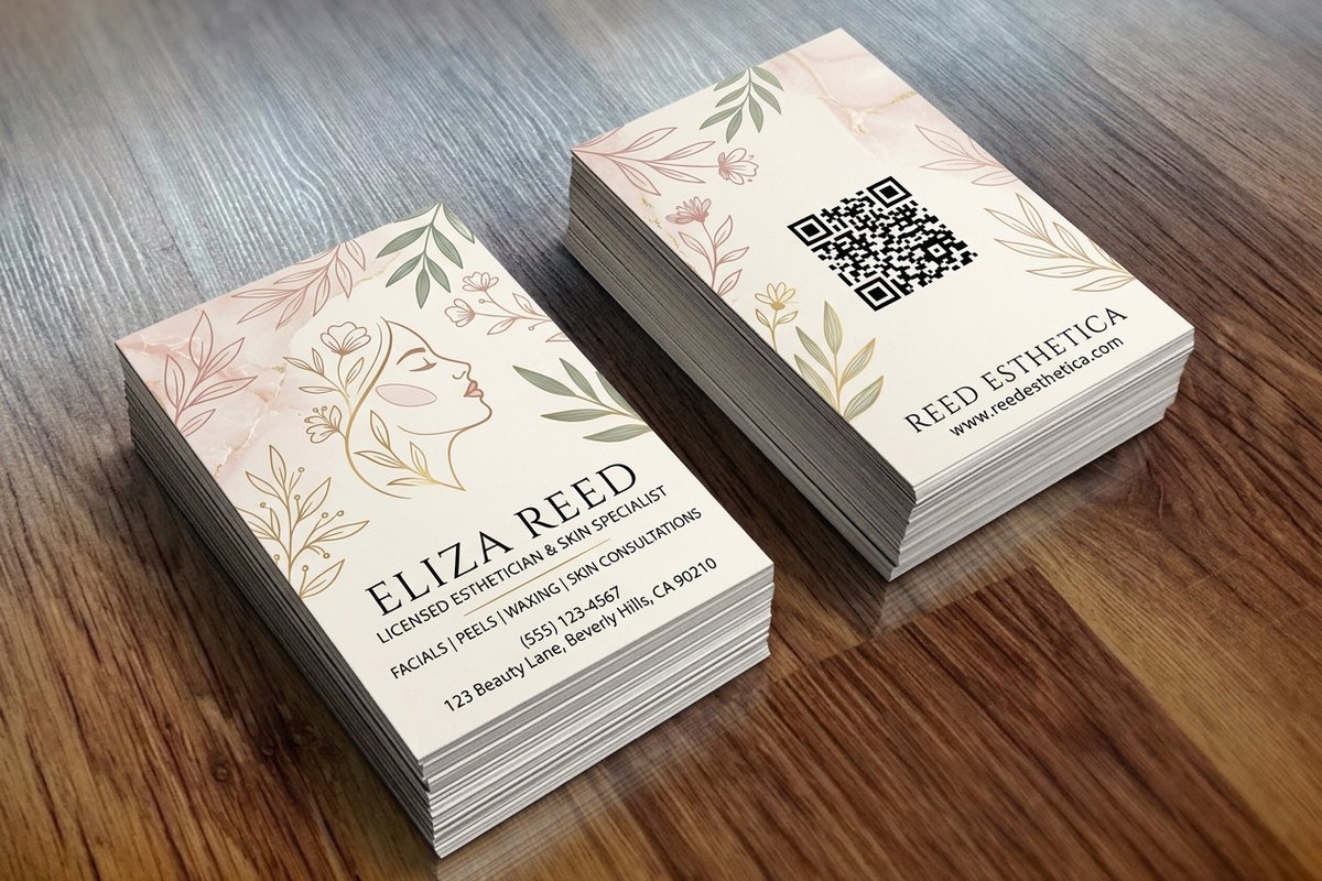 Esthetician Business Cards