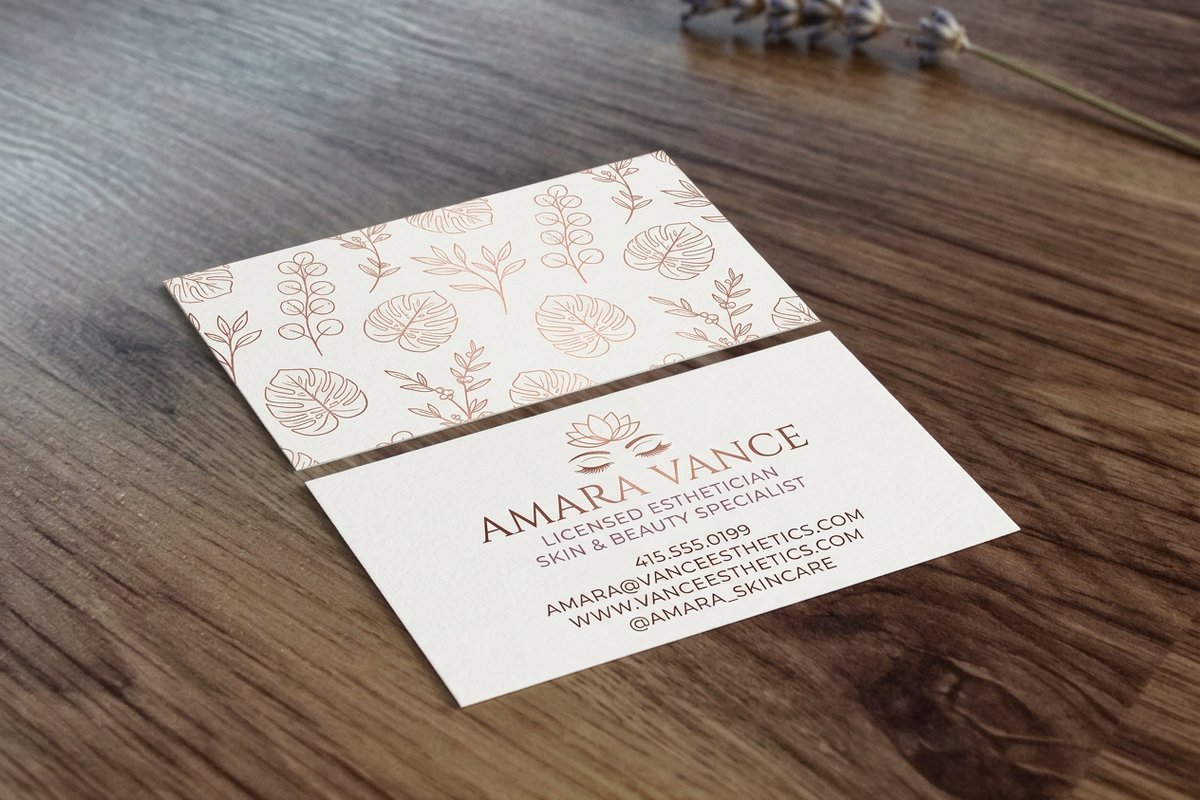 Esthetician Business Cards