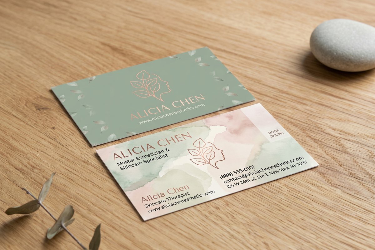 Esthetician Business Cards