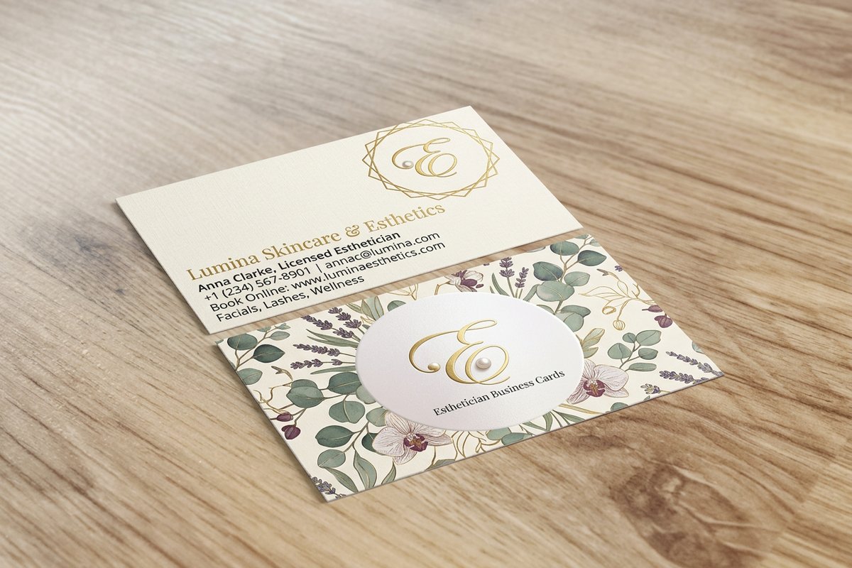 Esthetician Business Cards