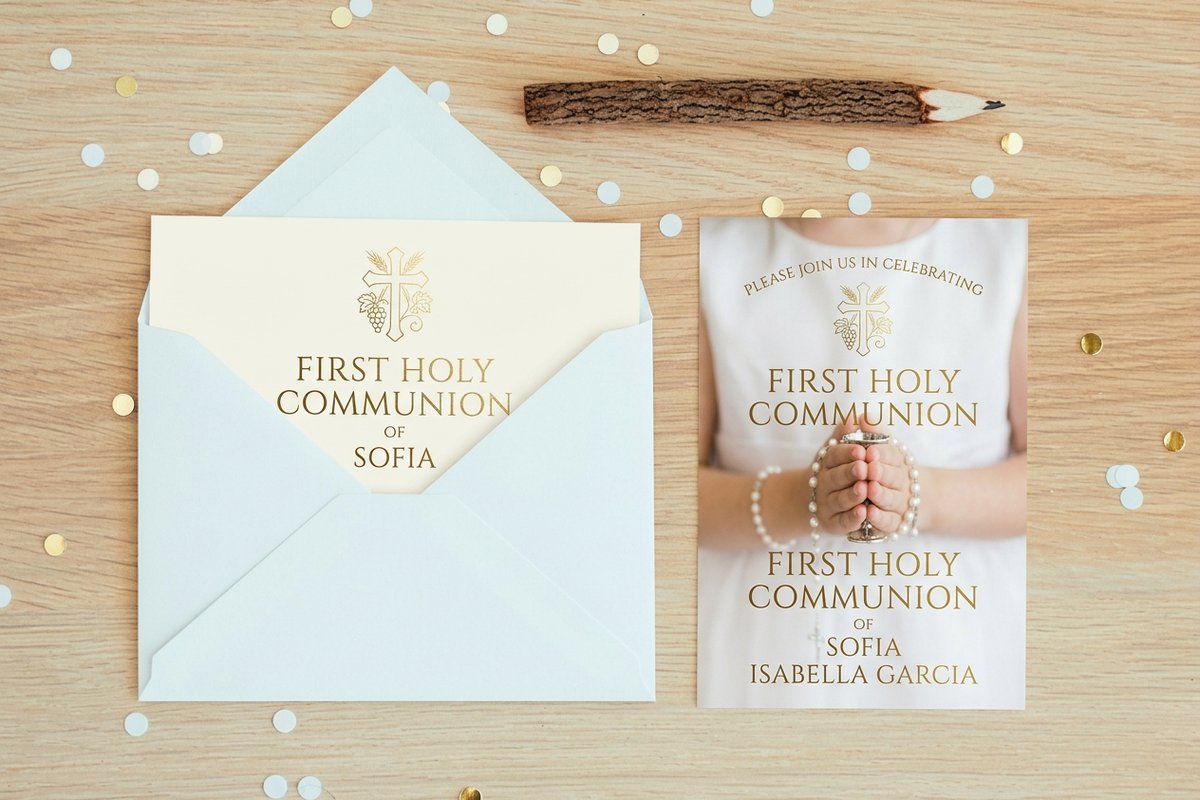 First Communion Invitations 5 - 4OVER4