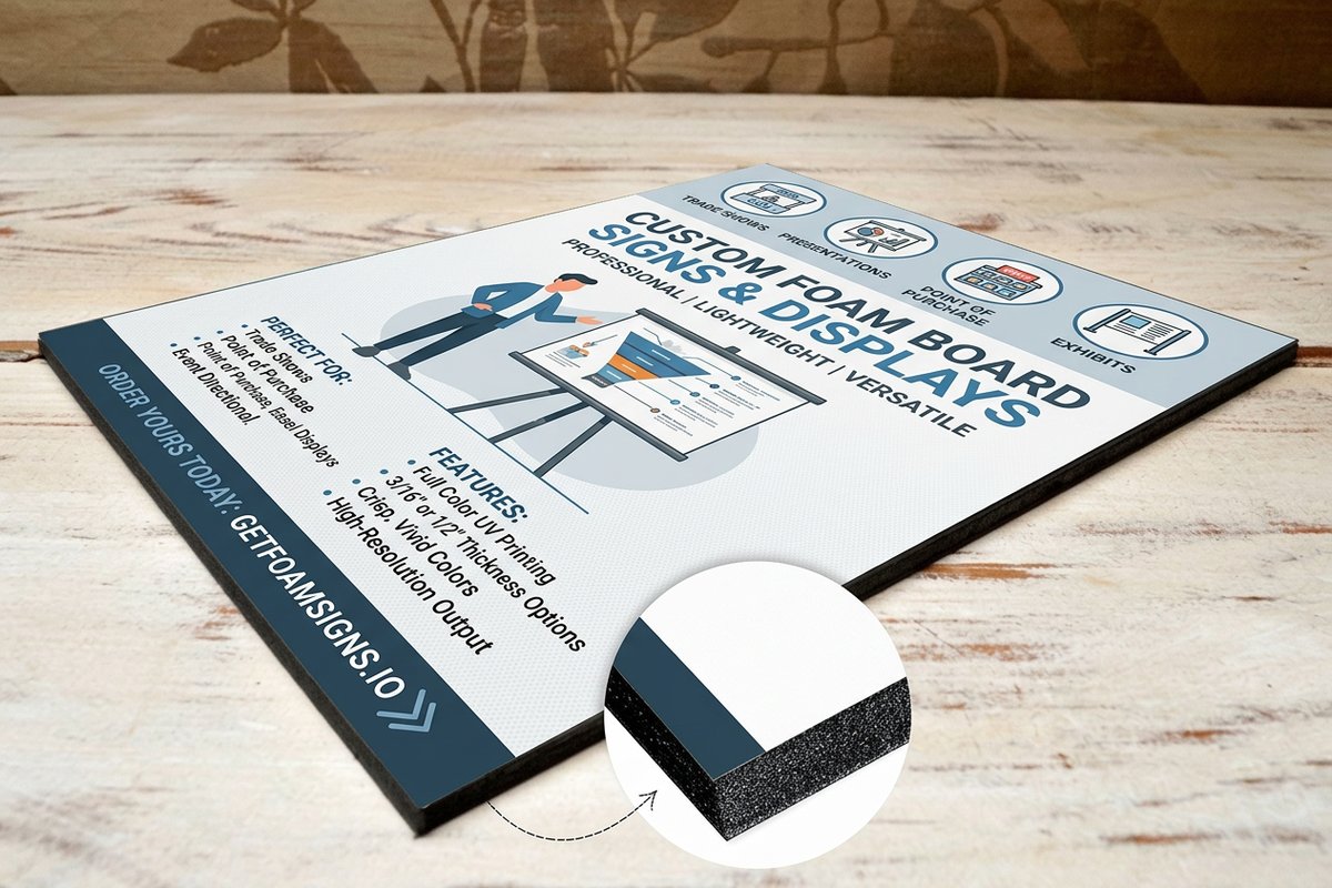 Foam Core Signs 1 - 4OVER4