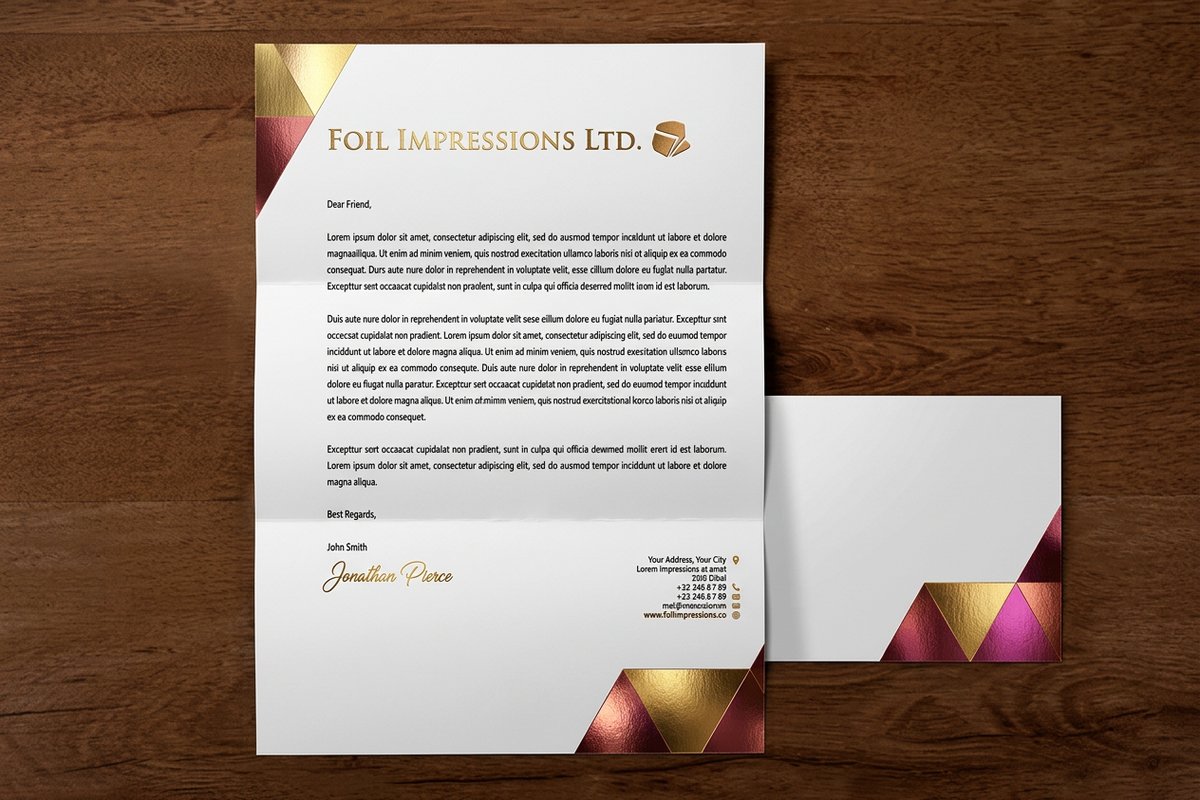 foil letterheads