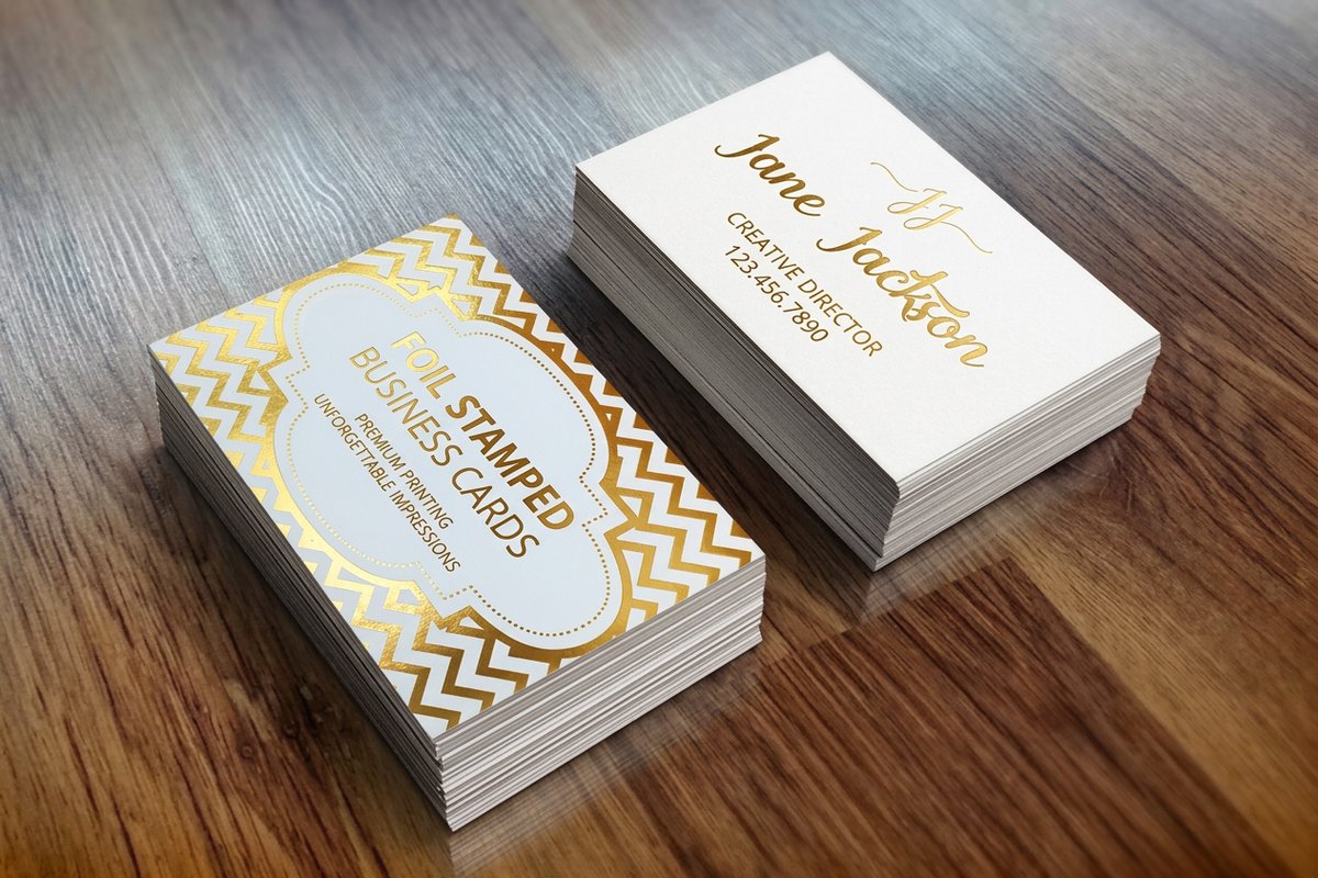 Foil Stamped Business Cards 3 - 4OVER4