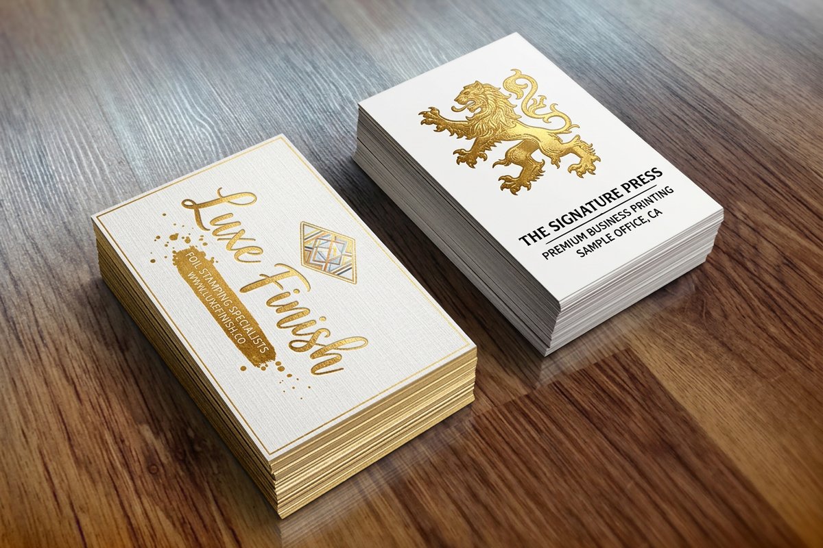 Foil Stamped Business Cards