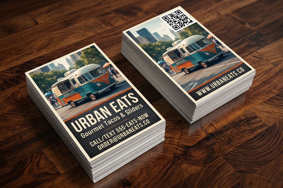 Food Truck Business Cards
