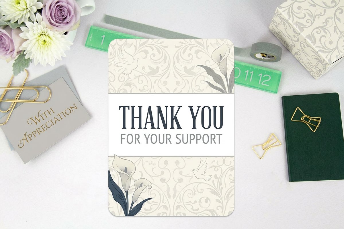 Funeral Thank You Cards 3 - 4OVER4