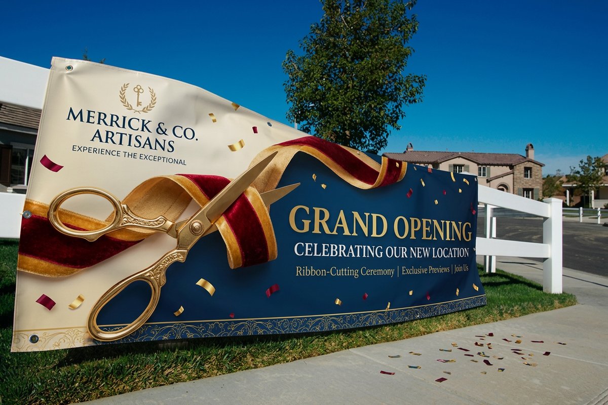 grand opening banners - 4OVER4