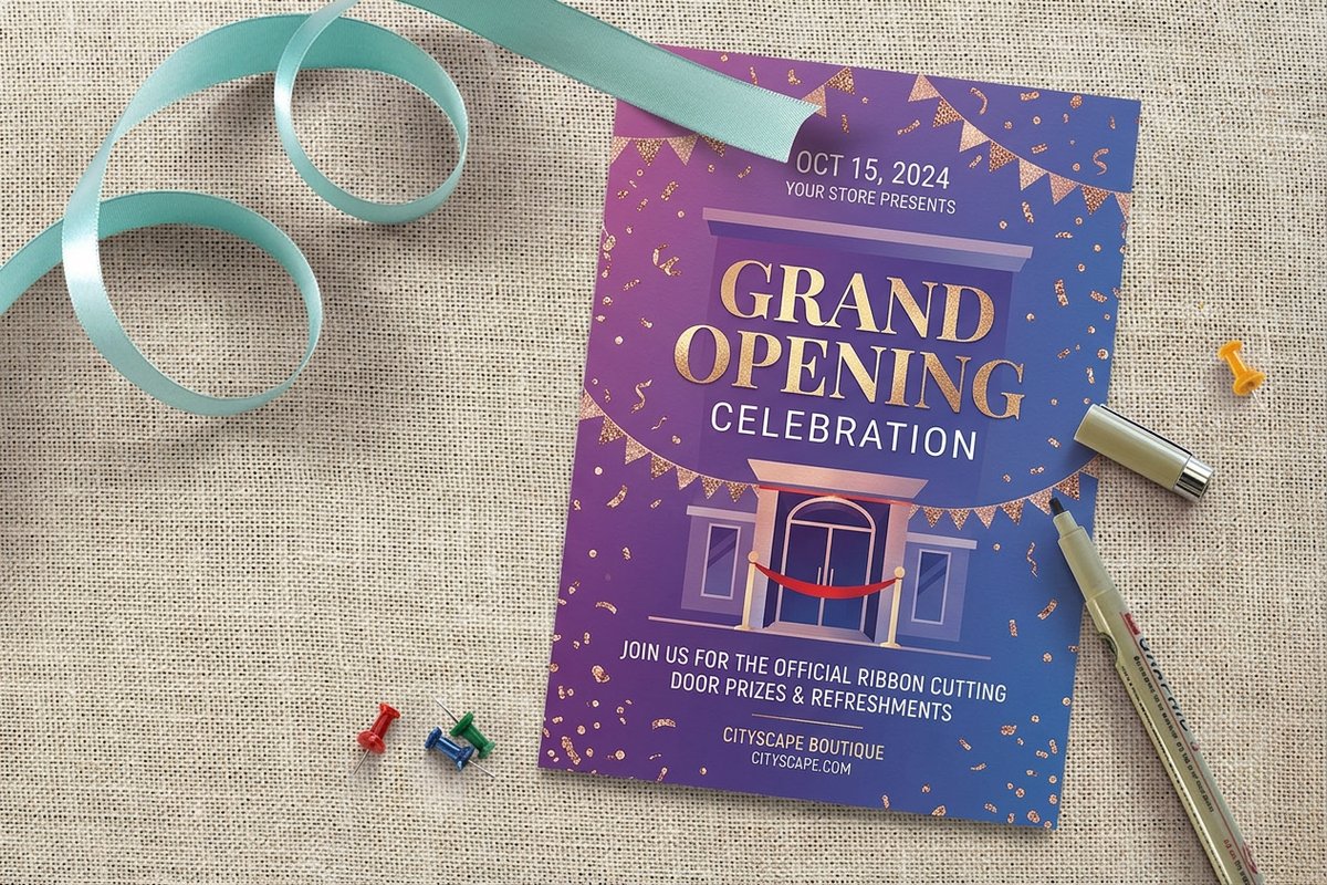 grand opening flyers