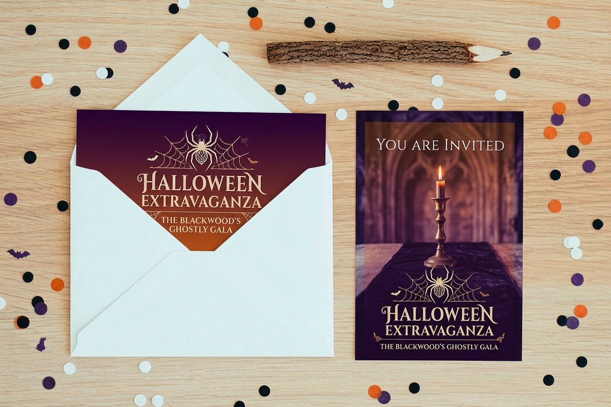 Halloween Invitations 5 - 4OVER4