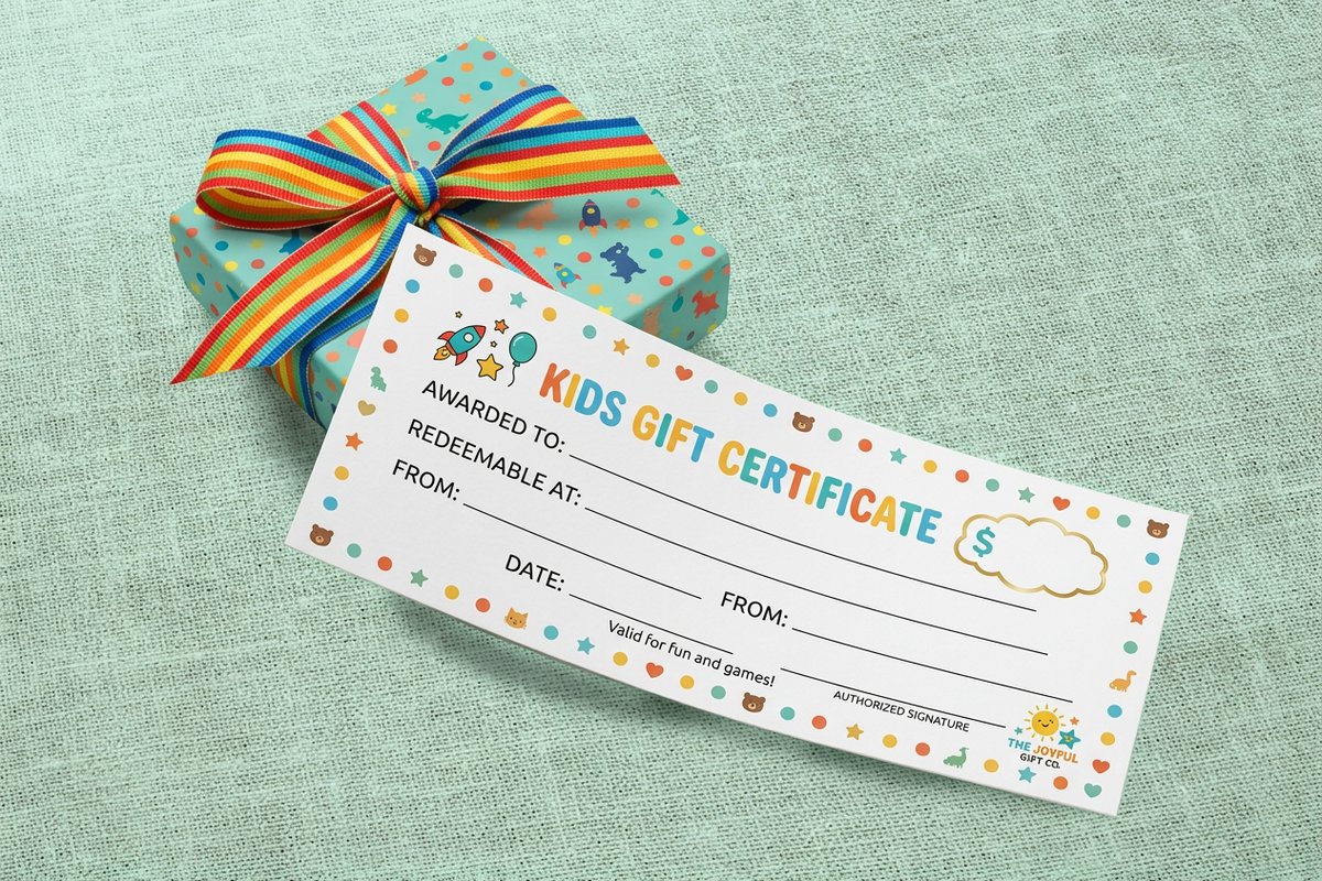 Kids Gift Certificates
