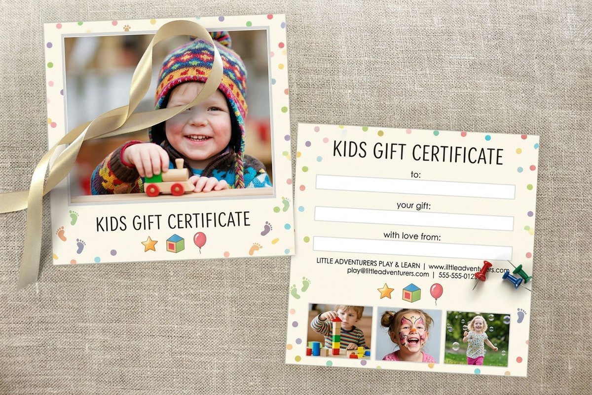Kids Gift Certificates