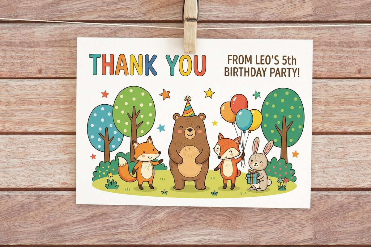 Kids Thank You Cards