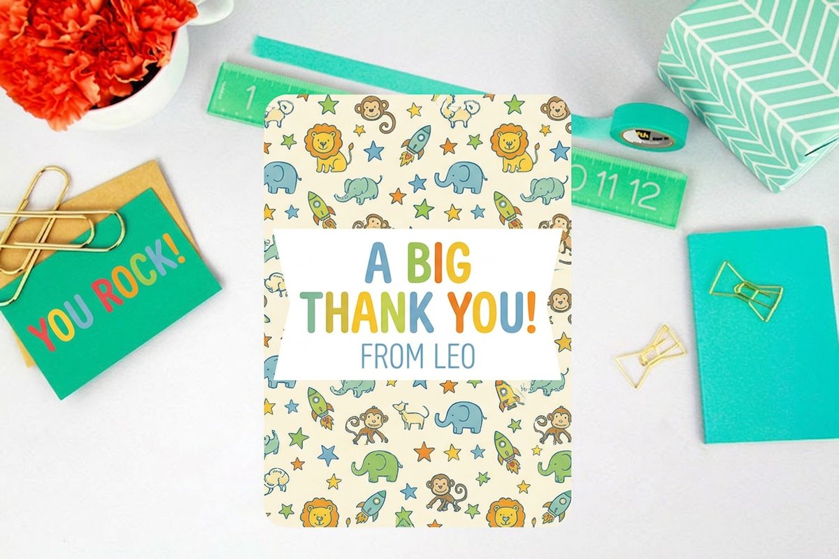 Kids Thank You Cards