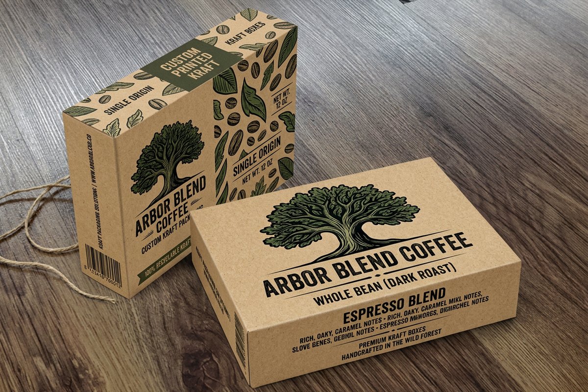 Kraft Boxes 1 - 4OVER4